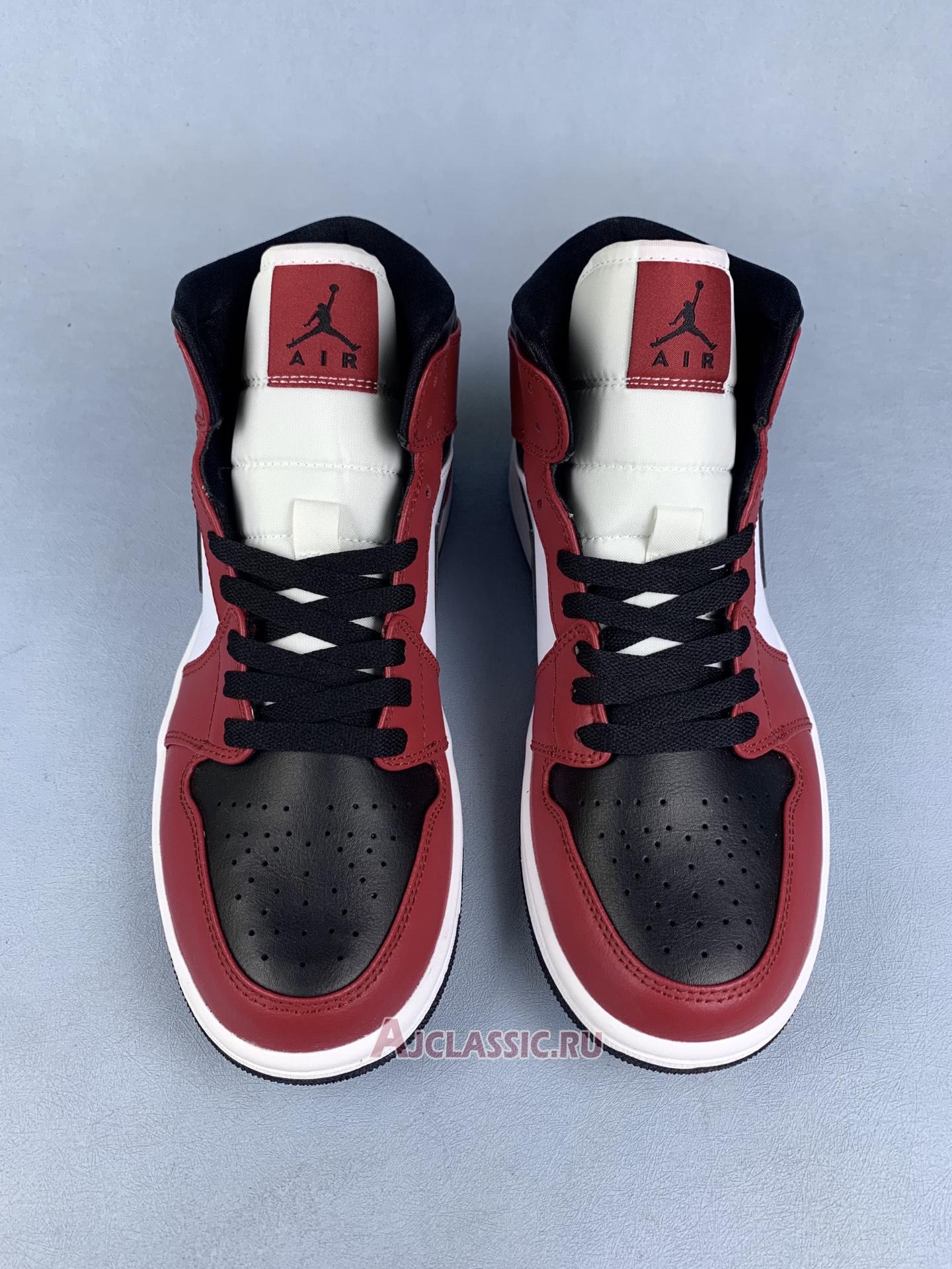 New Air Jordan 1 Mid "Chicago Black Toe" 554724-069-2 Shoes