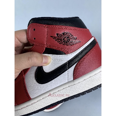 Buy Air Jordan 1 Mid Chicago Black Toe Red 554724-069-2 Quality Reps Replicas Shoes