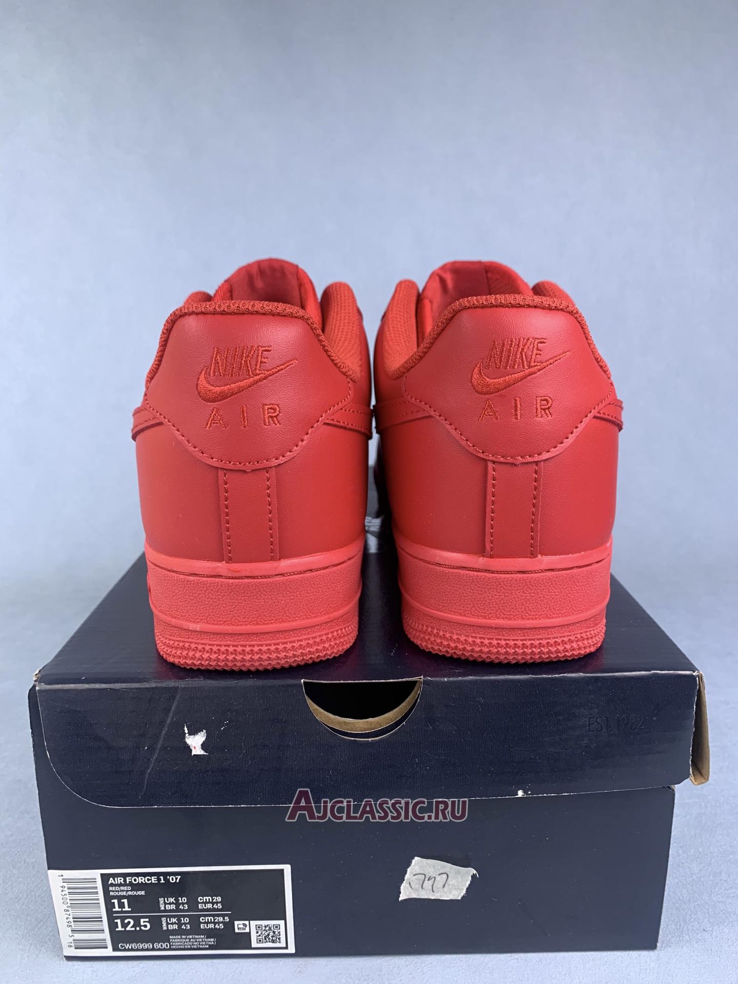 New Nike Air Force 1 Low 07 LV8 1 "Triple Red" CW6999-600 Shoes