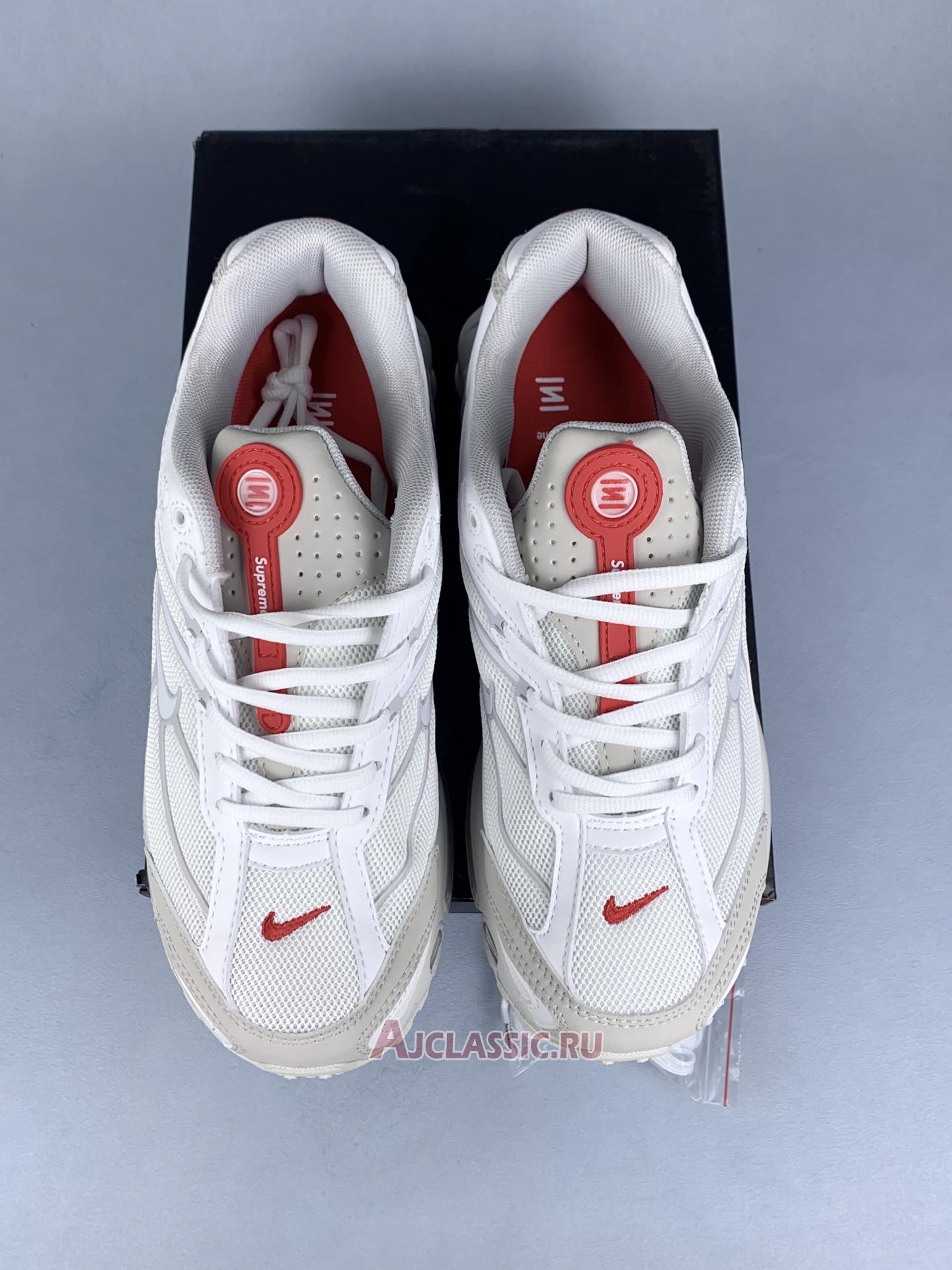 New Supreme x Nike Shox Ride 2 "White" DN1615-100 Shoes