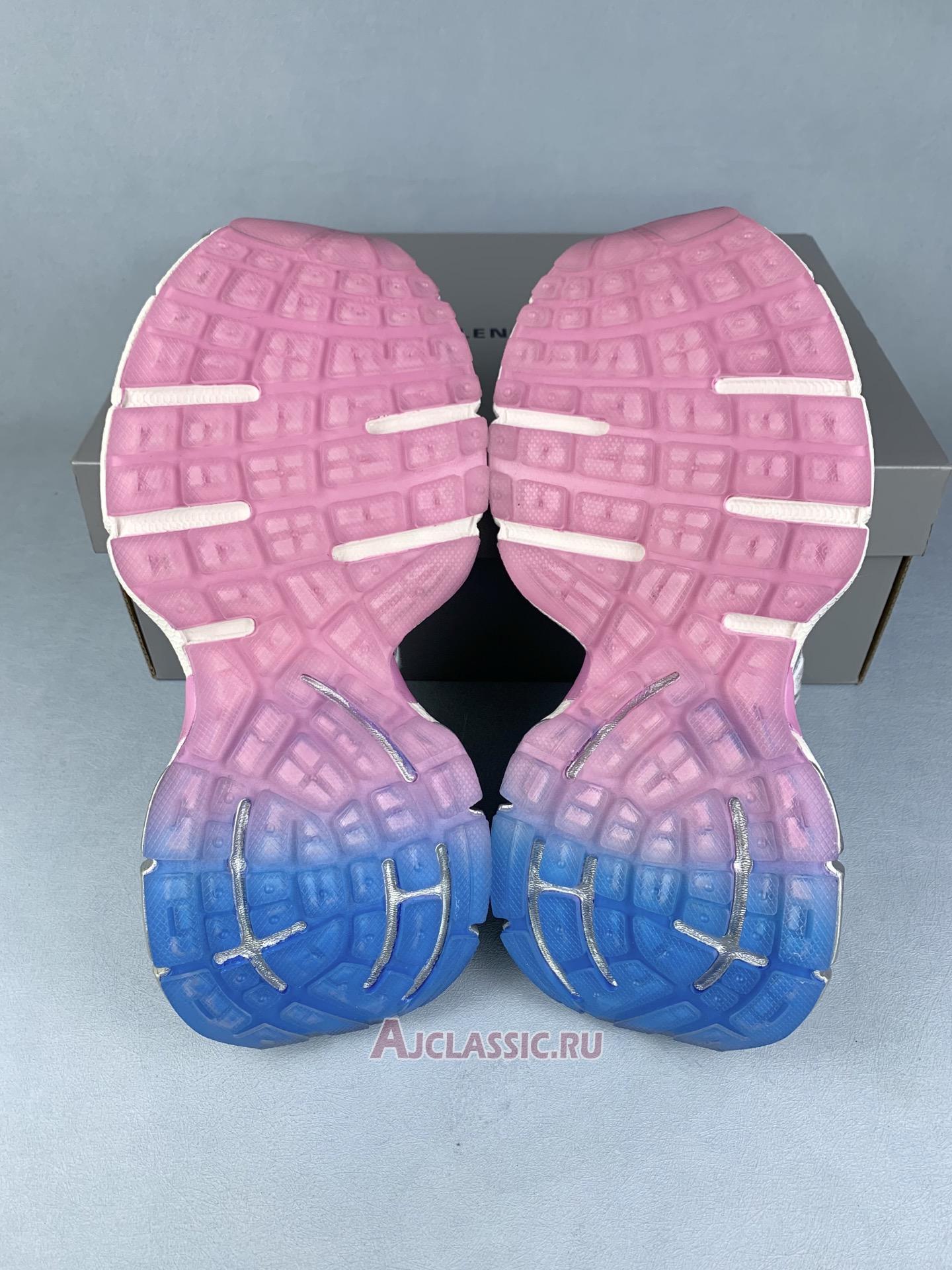 New Balenciaga 3XL Extreme Laces B Sneaker "White Grey Blue Pink" 825599 W3XCH 9145 Shoes