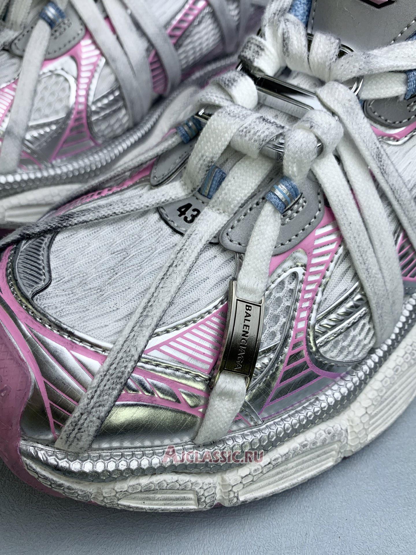 New Balenciaga 3XL Extreme Laces B Sneaker "White Grey Blue Pink" 825599 W3XCH 9145 Shoes