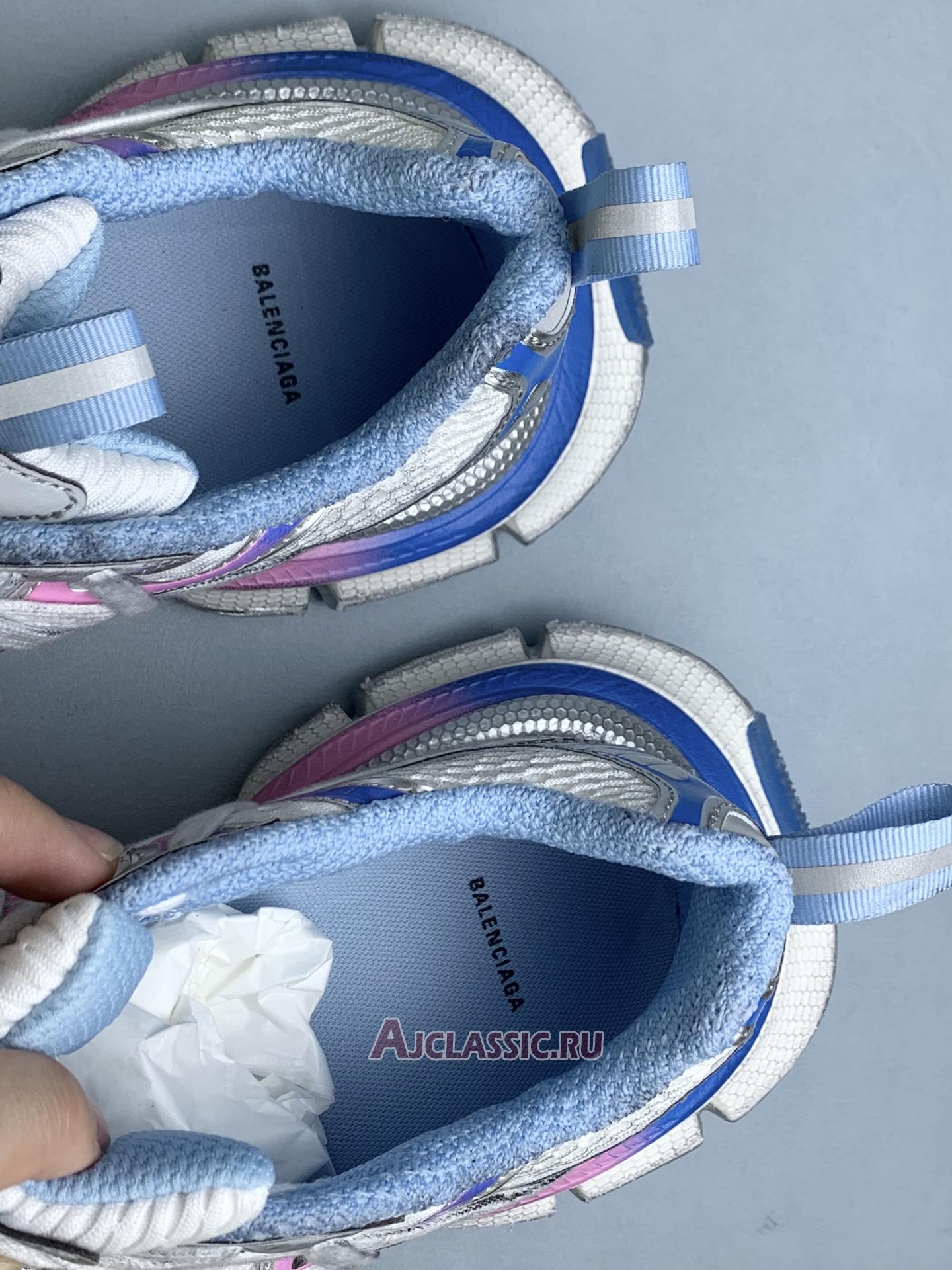 New Balenciaga 3XL Extreme Laces B Sneaker "White Grey Blue Pink" 825599 W3XCH 9145 Shoes