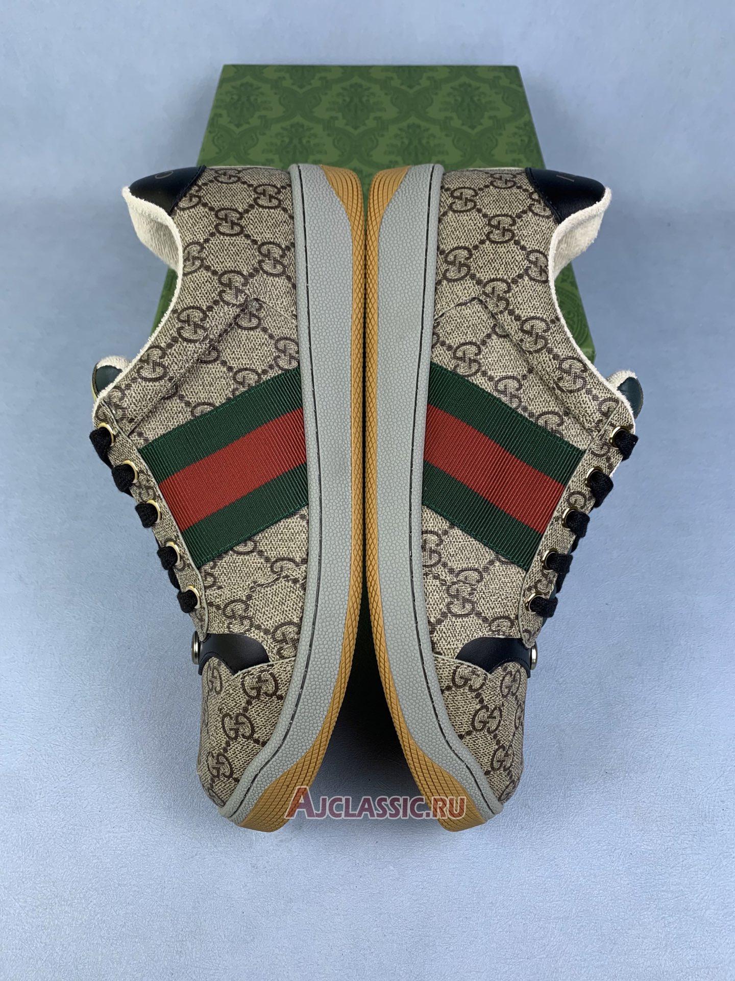 New Gucci Screener Sneaker "GG Monogram - Beige" 674530 96GE0 9766 Shoes