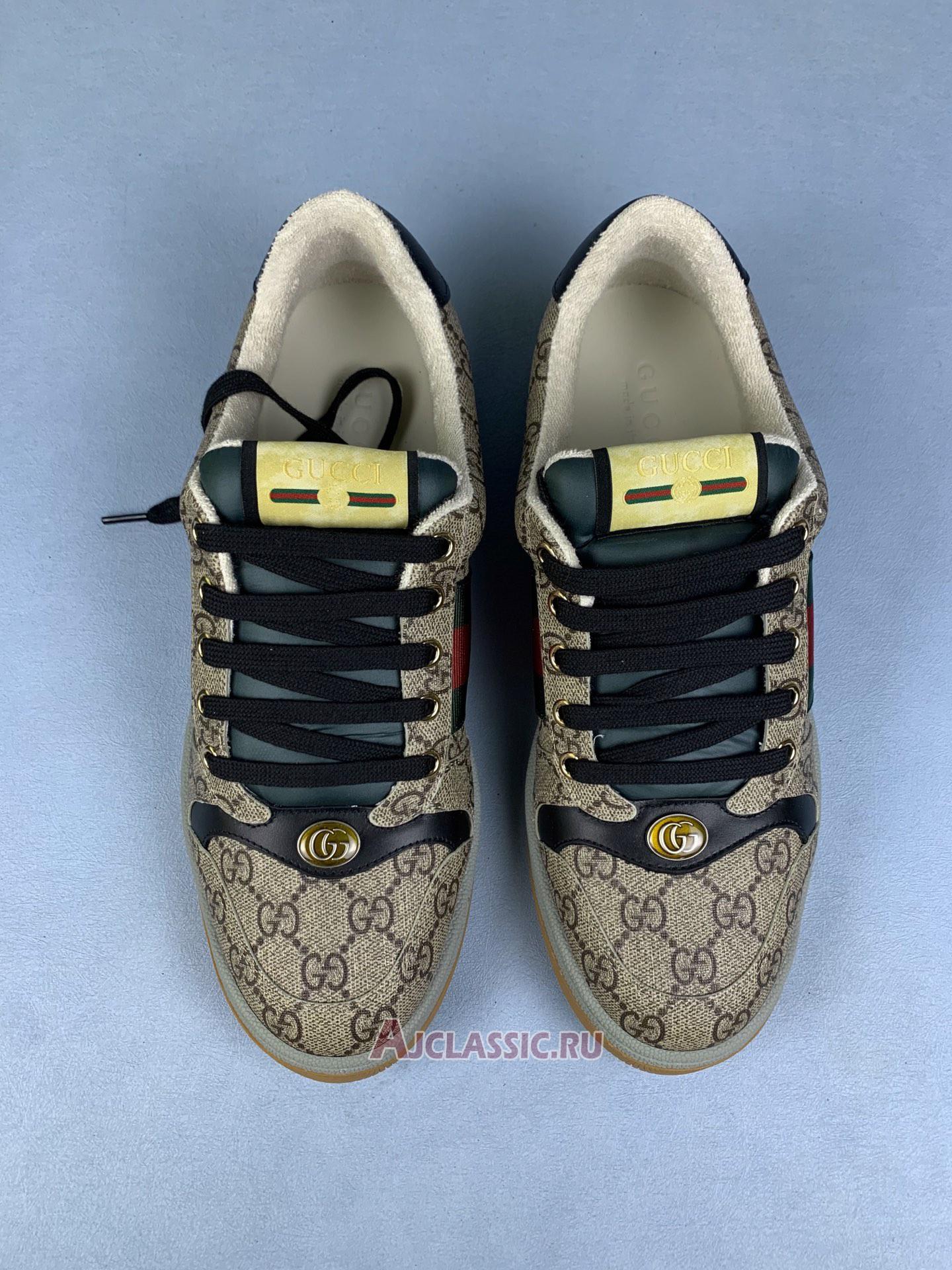 New Gucci Screener Sneaker "GG Monogram - Beige" 674530 96GE0 9766 Shoes