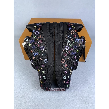 Buy Takashi Murakami x Louis Vuitton LV Trainer Black Black 1AHEKV Quality Reps Replicas Shoes