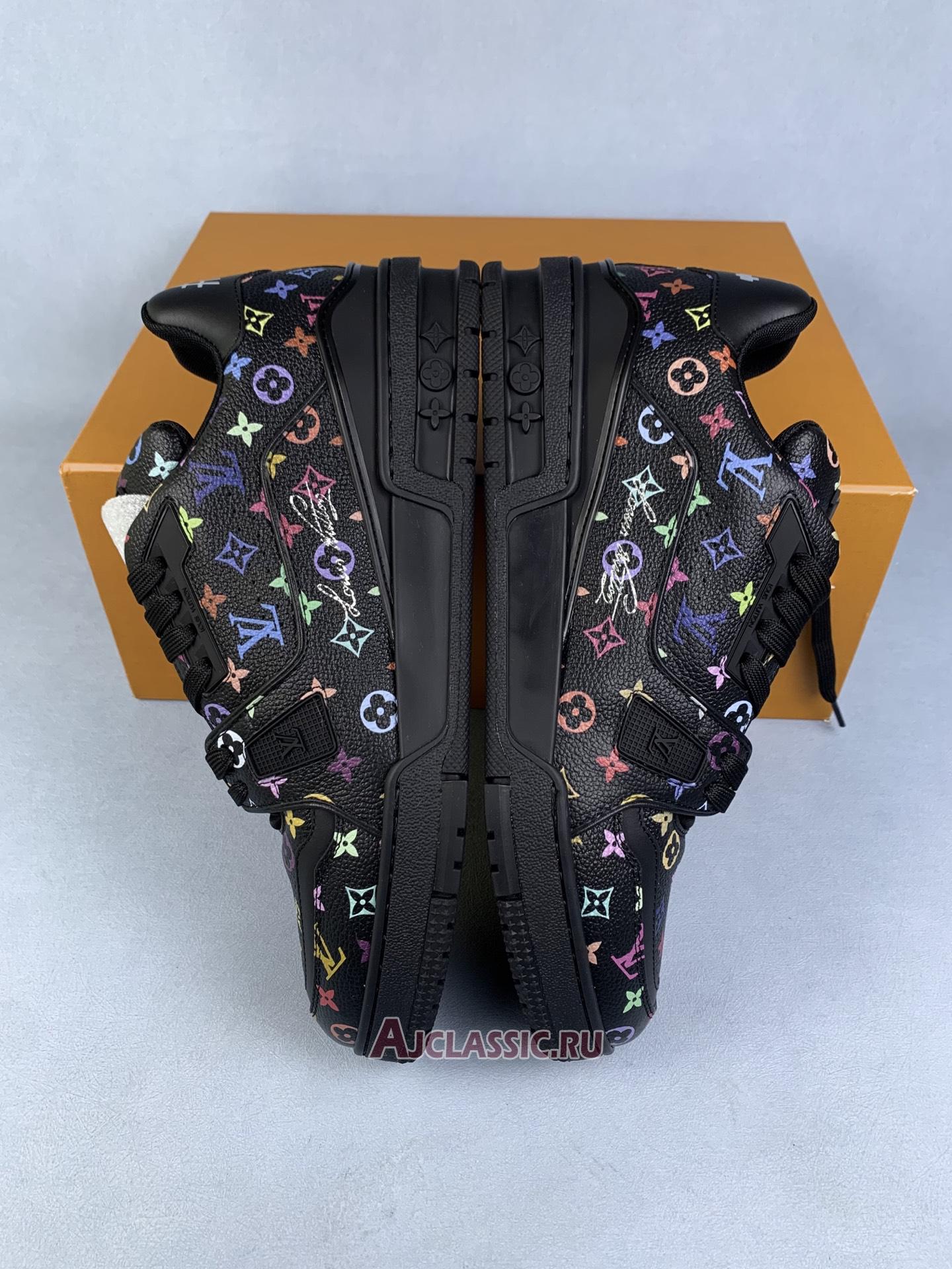 New Takashi Murakami x Louis Vuitton LV Trainer "Black" 1AHEKV Shoes