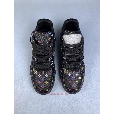 Buy Takashi Murakami x Louis Vuitton LV Trainer Black Black 1AHEKV Quality Reps Replicas Shoes