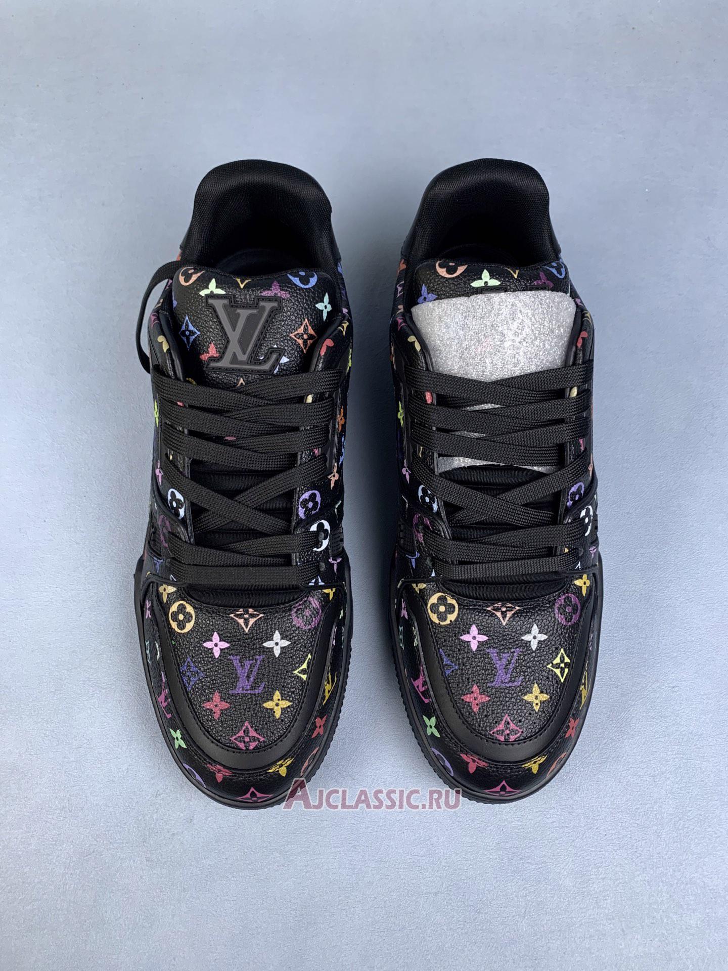 New Takashi Murakami x Louis Vuitton LV Trainer "Black" 1AHEKV Shoes