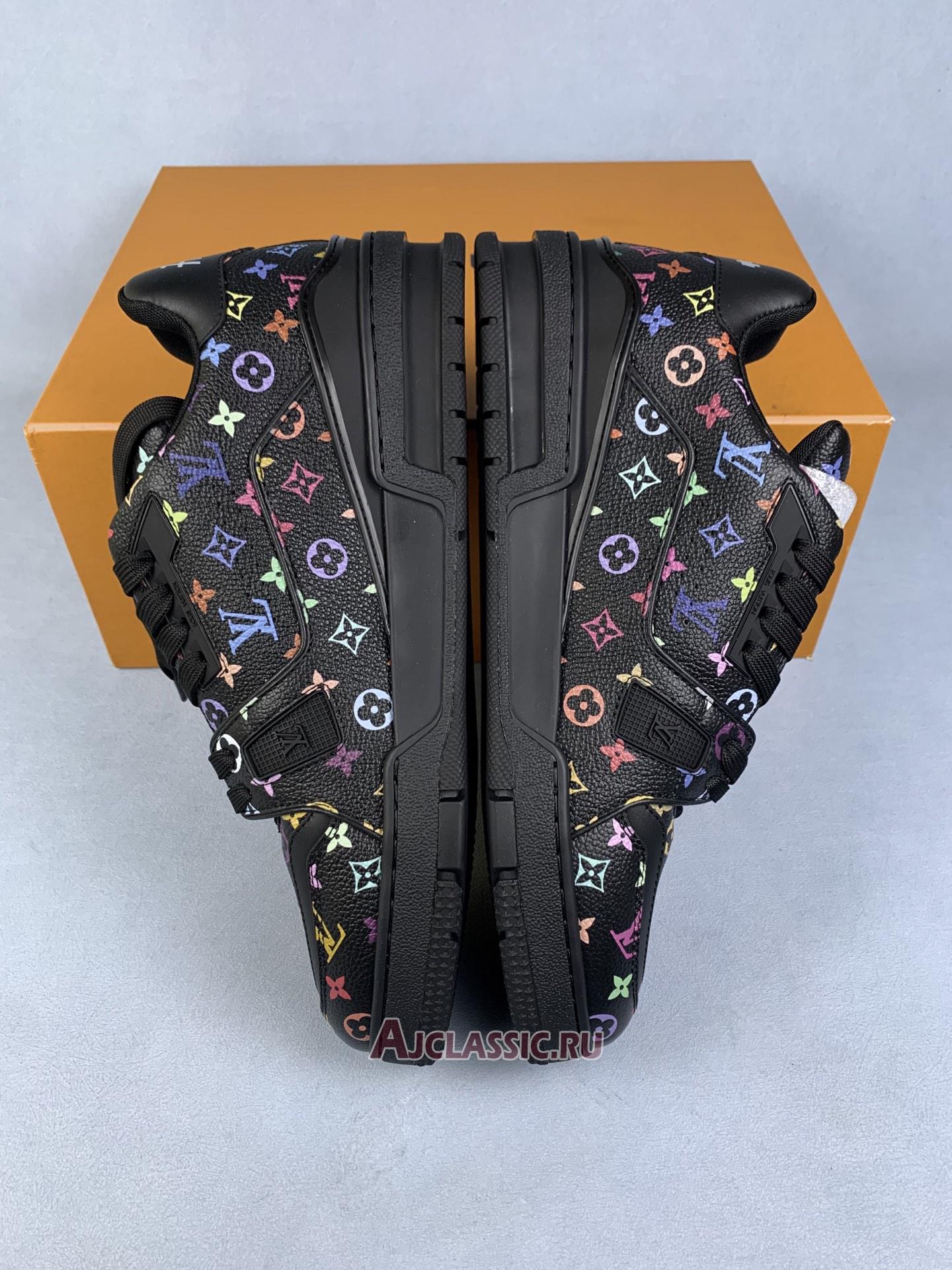 New Takashi Murakami x Louis Vuitton LV Trainer "Black" 1AHEKV Shoes