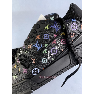 Buy Takashi Murakami x Louis Vuitton LV Trainer Black Black 1AHEKV Quality Reps Replicas Shoes