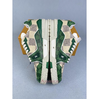 Buy Louis Vuitton LV Trainer Damier White Green Green 1AC58M Quality Reps Replicas Shoes