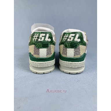 Buy Louis Vuitton LV Trainer Damier White Green Green 1AC58M Quality Reps Replicas Shoes