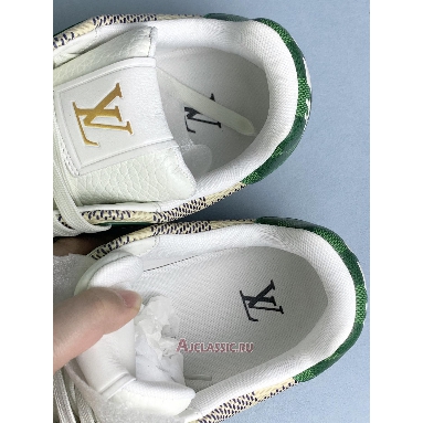Buy Louis Vuitton LV Trainer Damier White Green Green 1AC58M Quality Reps Replicas Shoes
