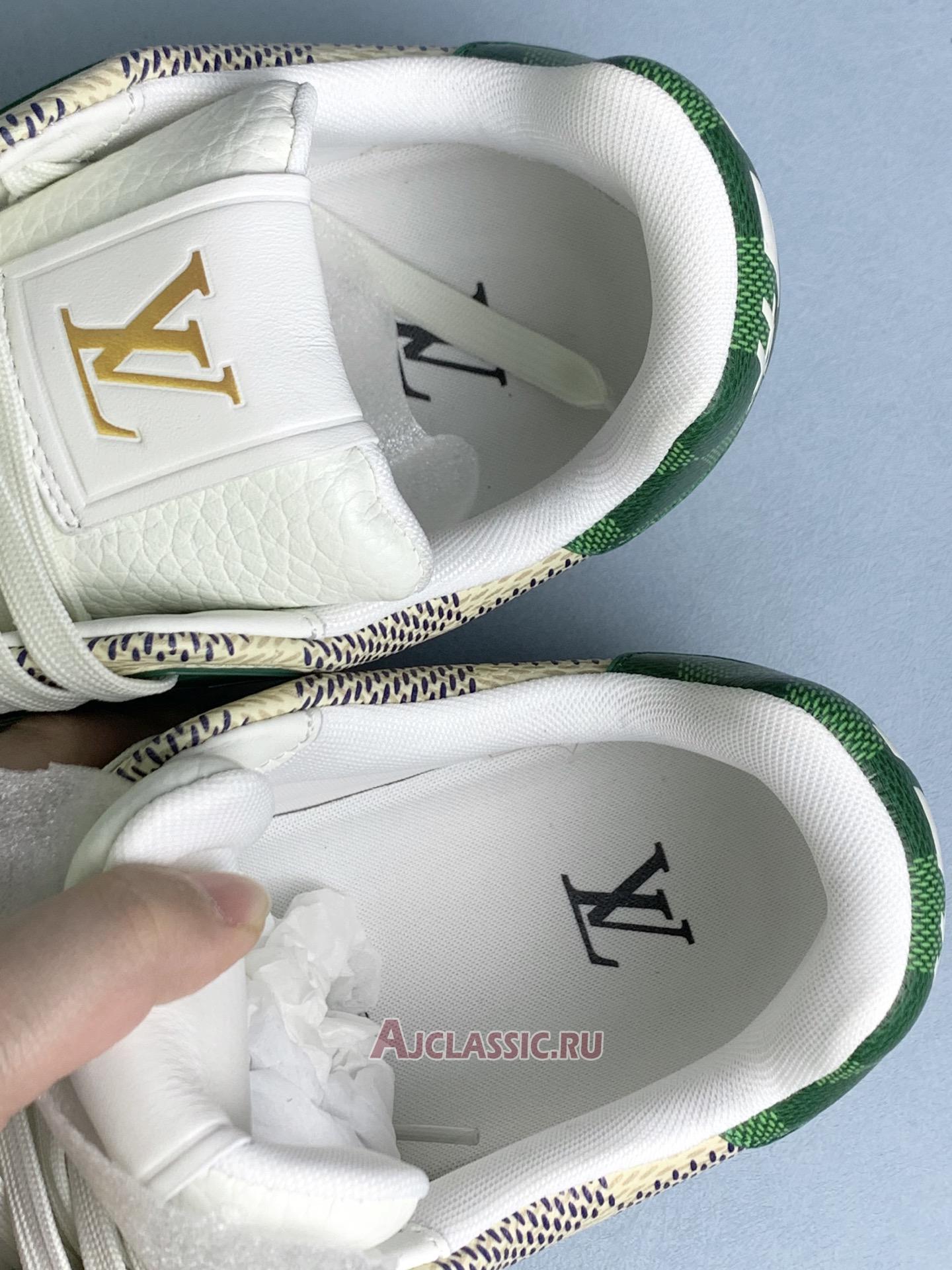 New Louis Vuitton LV Trainer "Damier White Green" 1AC58M Shoes