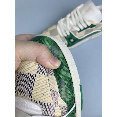 Buy Louis Vuitton LV Trainer Damier White Green Green 1AC58M Quality Reps Replicas Shoes