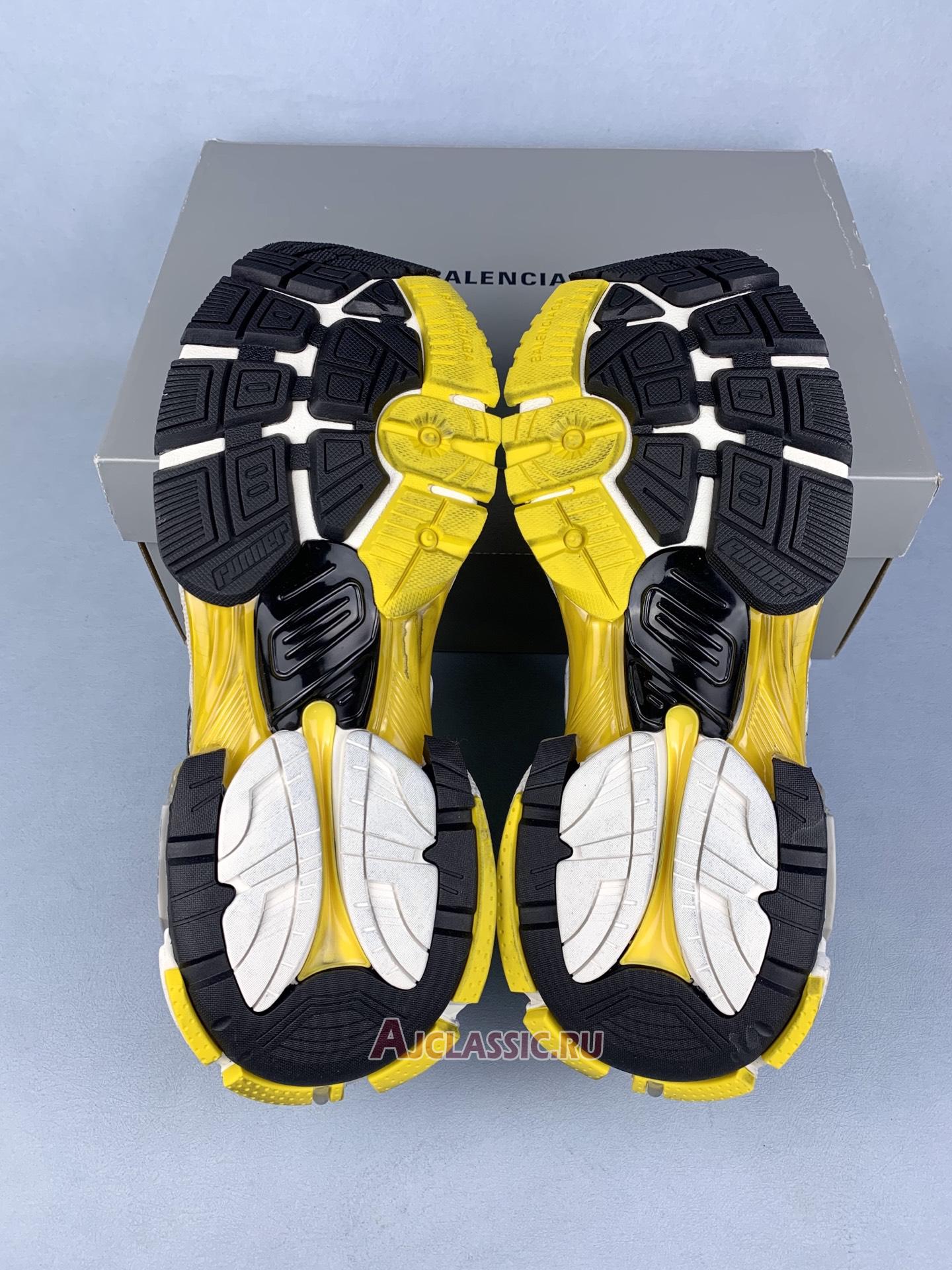 New Balenciaga Runner Sneakers "Beuge White Yellow Nylon and Suede Like Fabric" 772767 W3RNY 9170 Shoes