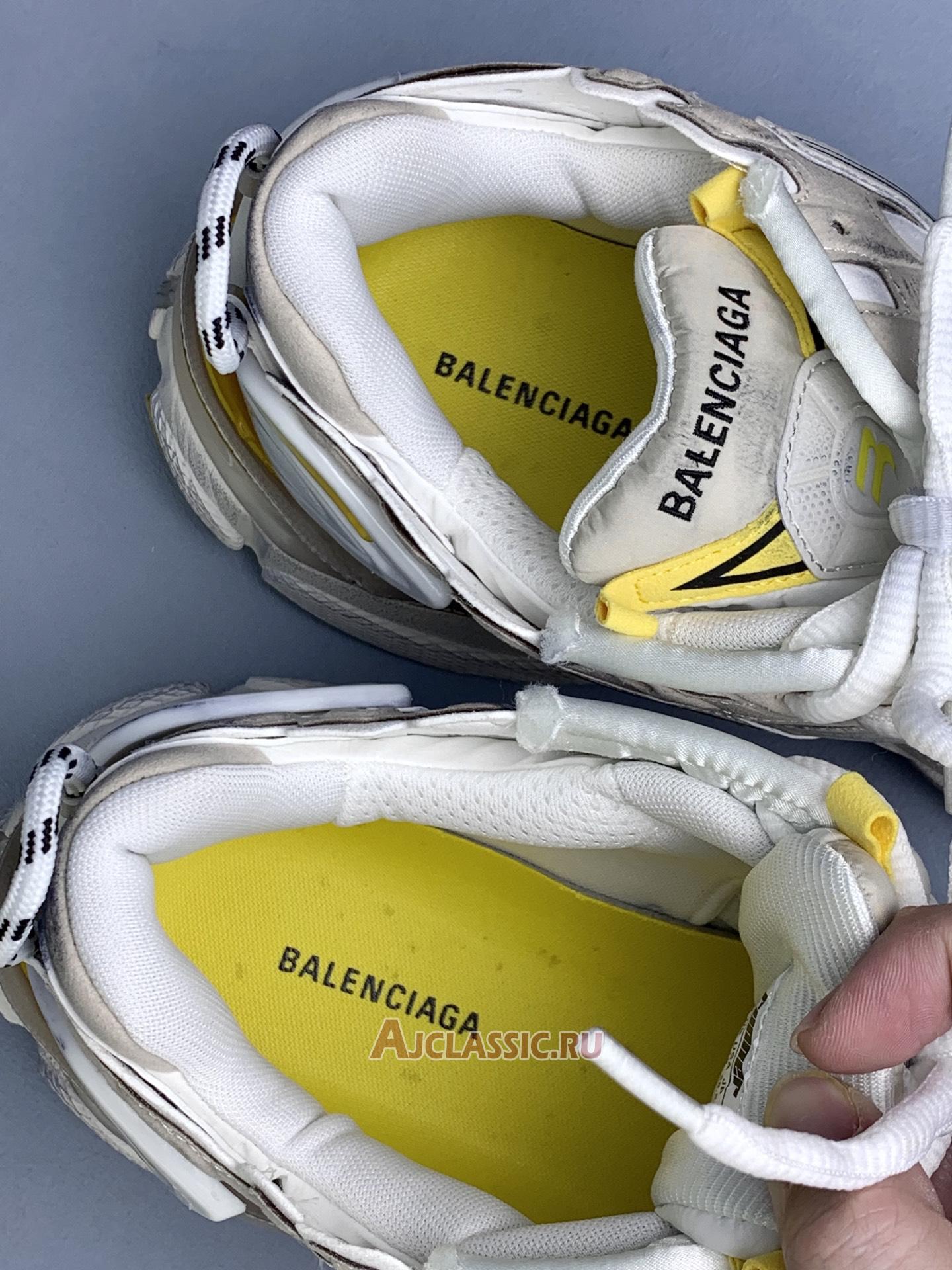 New Balenciaga Runner Sneakers "Beuge White Yellow Nylon and Suede Like Fabric" 772767 W3RNY 9170 Shoes