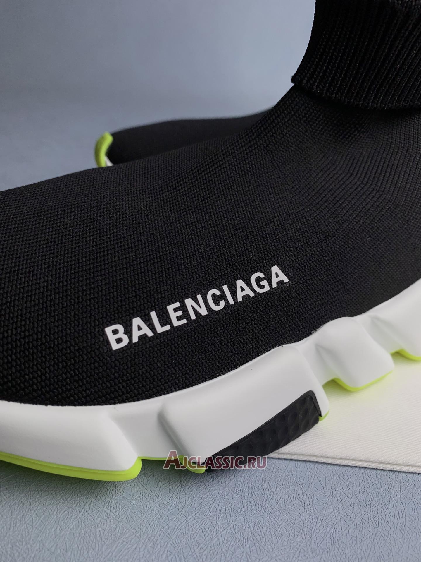 New Balenciaga Speed Sneaker "Black Fluo Yellow" 645056 W2DB9 1016 Shoes