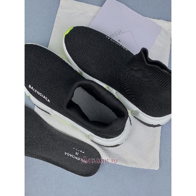 Buy Balenciaga Speed Sneaker Black Fluo Yellow Black 645056 W2DB9 1016 Quality Reps Replicas Shoes