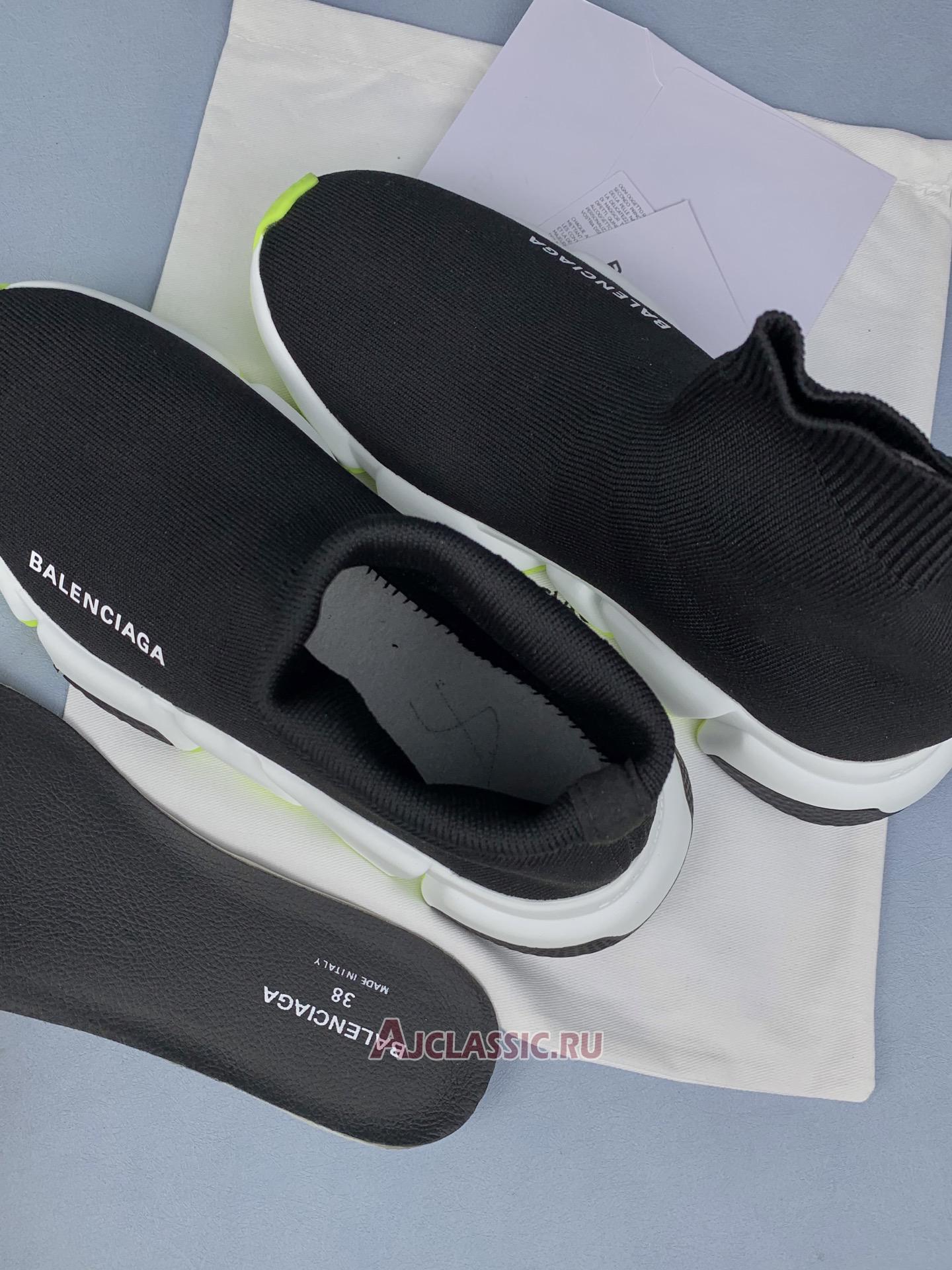 New Balenciaga Speed Sneaker "Black Fluo Yellow" 645056 W2DB9 1016 Shoes