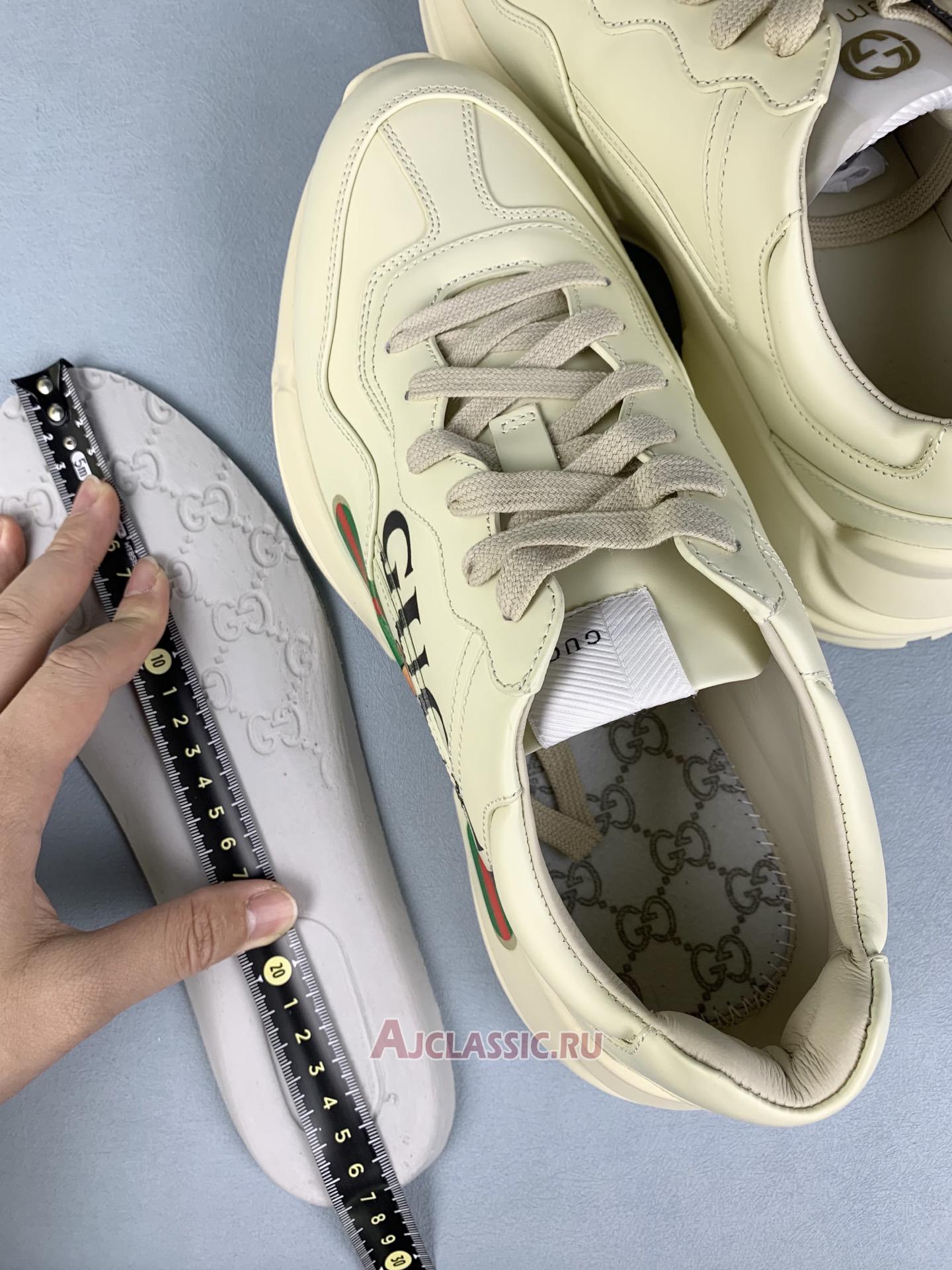 New Gucci Rhyton "Kai Beige" 660014 DRW00 9522 Shoes