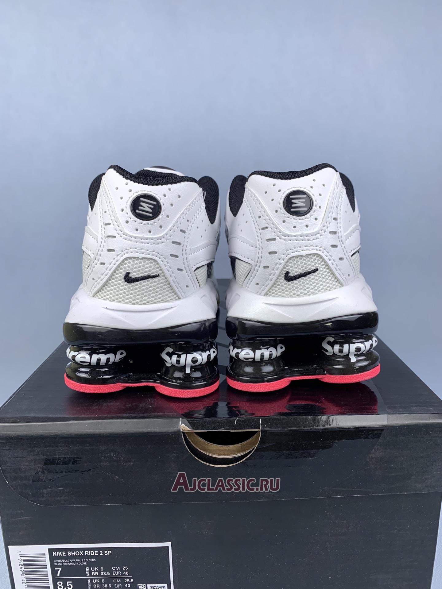 New Supreme x Nike Shox Ride 2 "White Rainbow" DN1615-101 Shoes