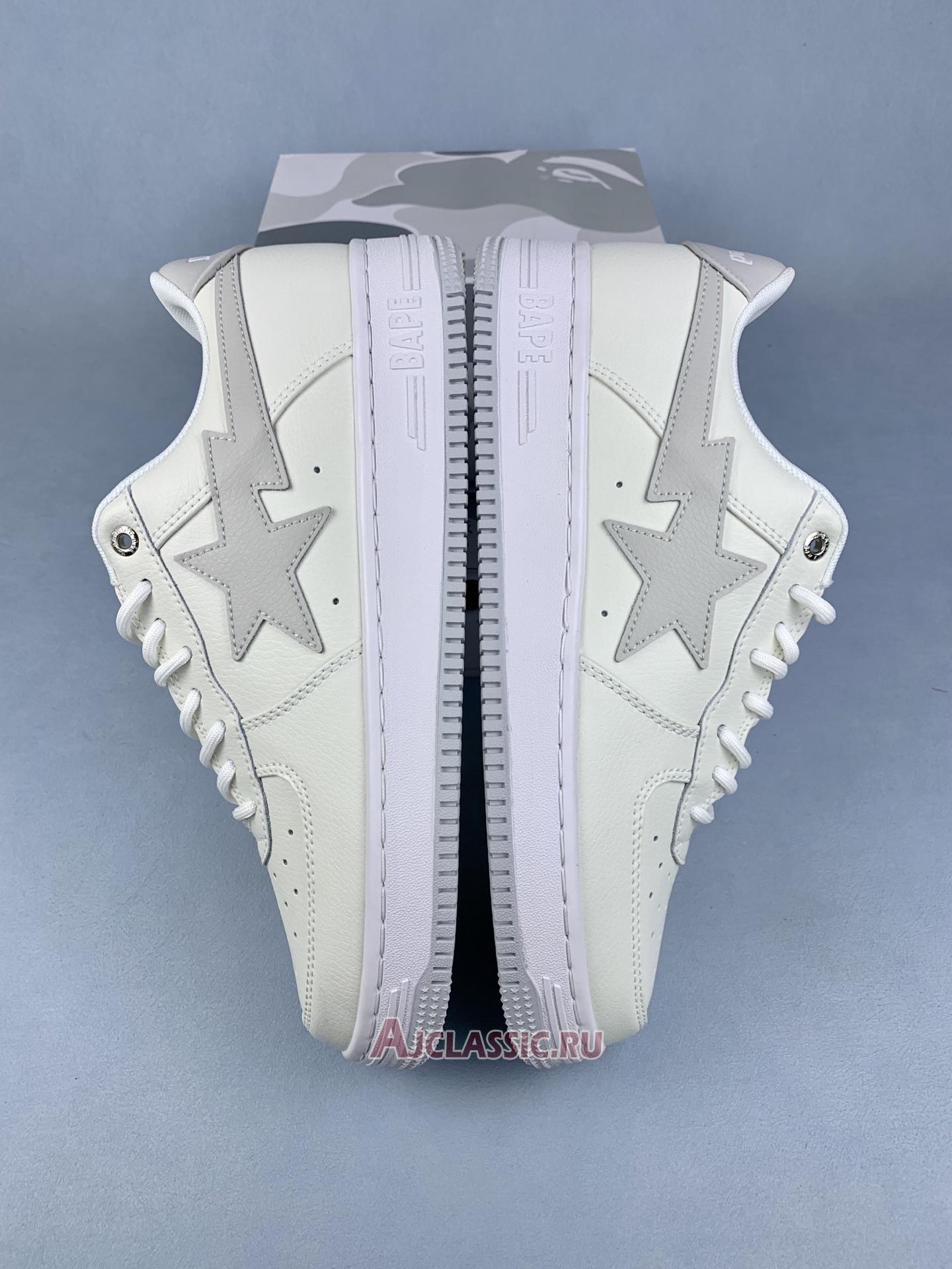 New JJJJound x A Bathing Ape Bapesta Low "White" 1H73191921 Shoes