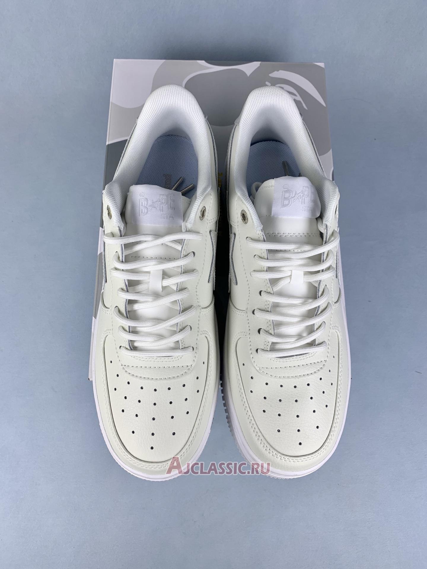 New JJJJound x A Bathing Ape Bapesta Low "White" 1H73191921 Shoes