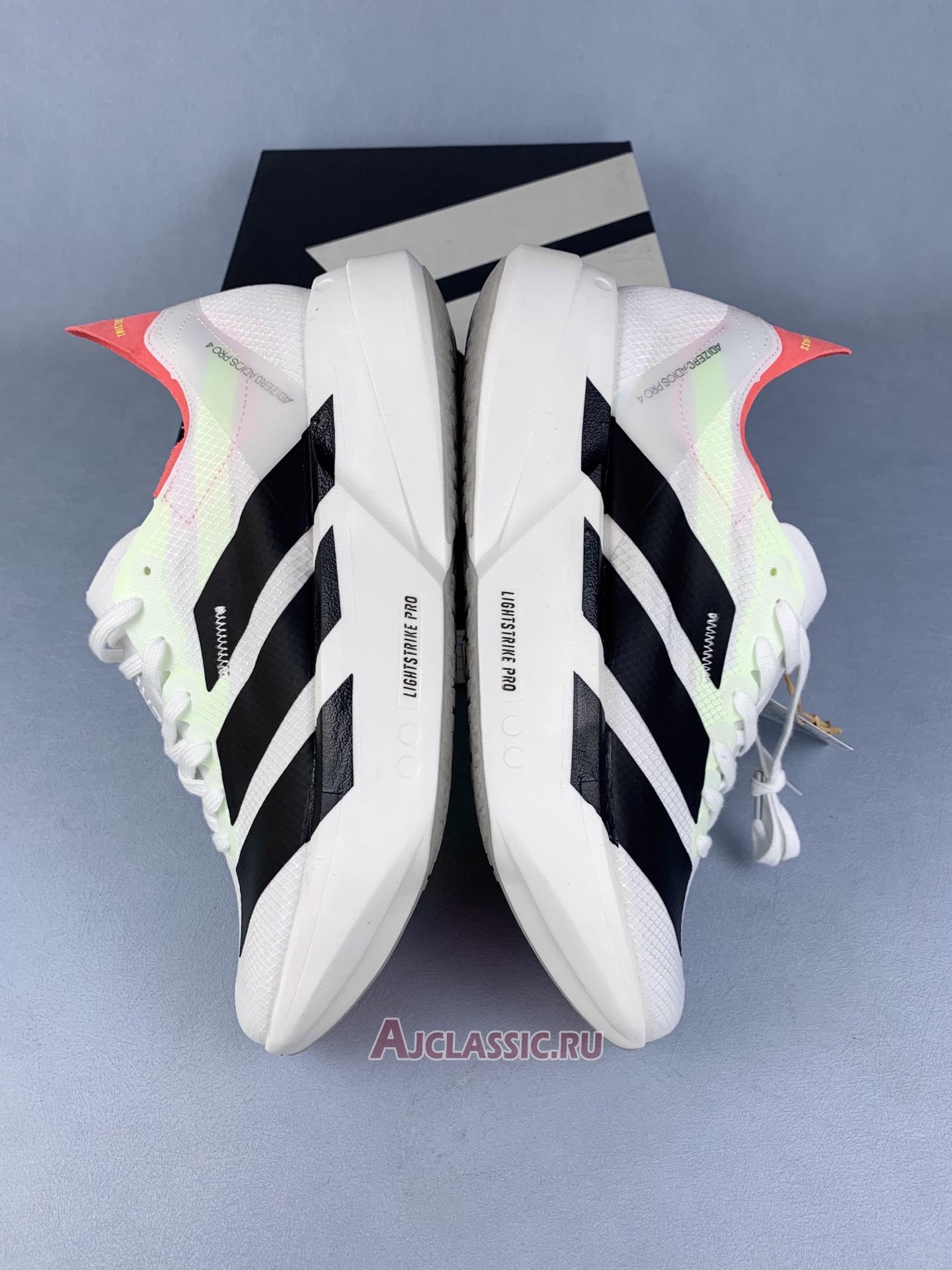 New Adidas Adizero Adios Pro 4 "White Black" JR1163 Shoes
