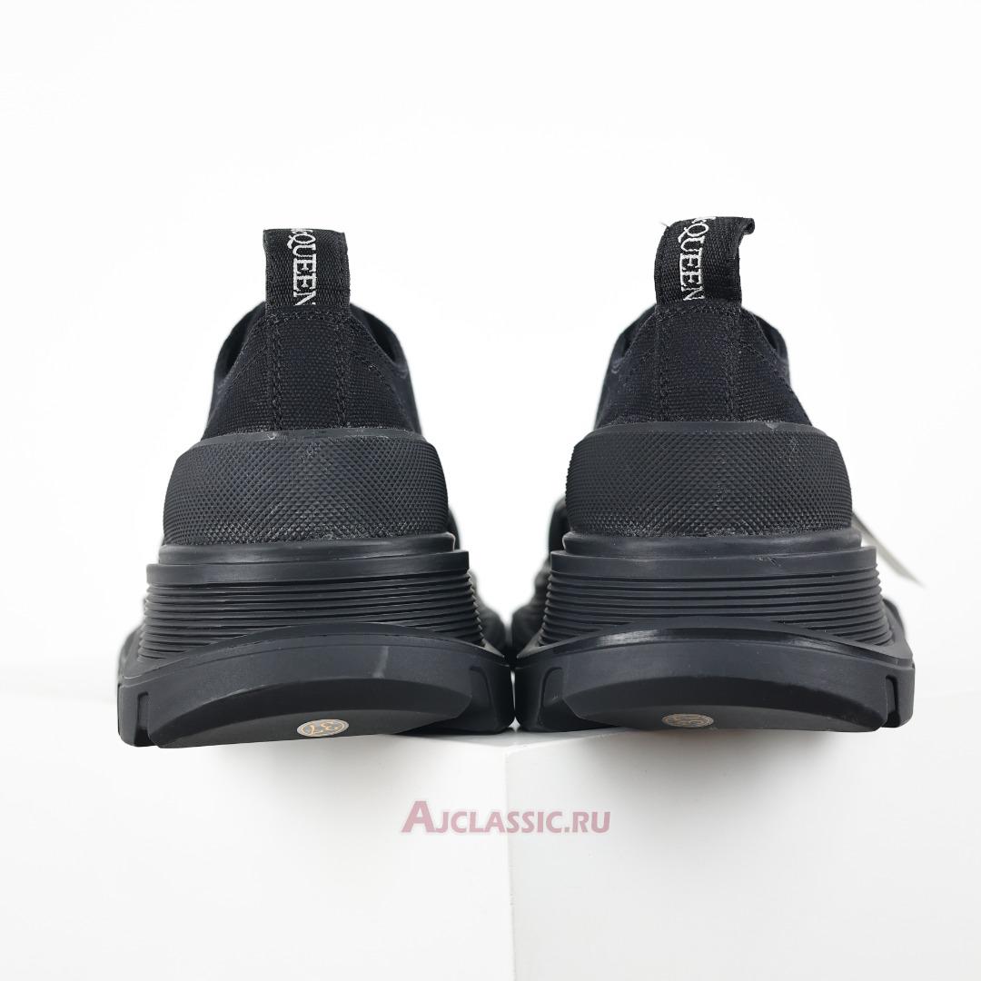 New Alexander McQueen Tread Slick Lace Up "Triple Black" 604257W4L321000 Shoes