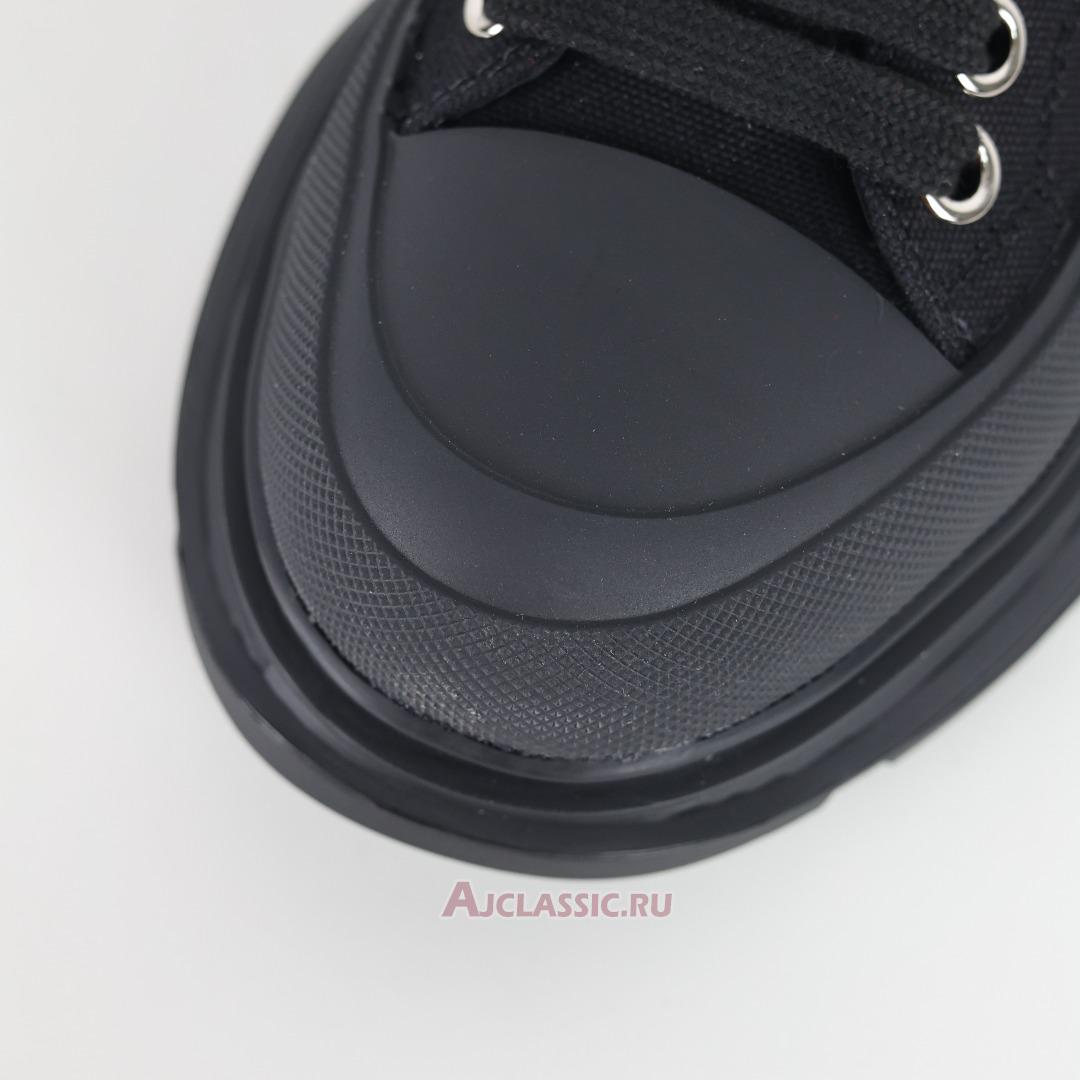 New Alexander McQueen Tread Slick Lace Up "Triple Black" 604257W4L321000 Shoes