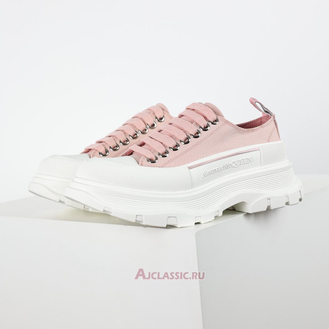 New Alexander McQueen Tread Slick Lace Up "Magnolia" 611705W4LR19243 Shoes