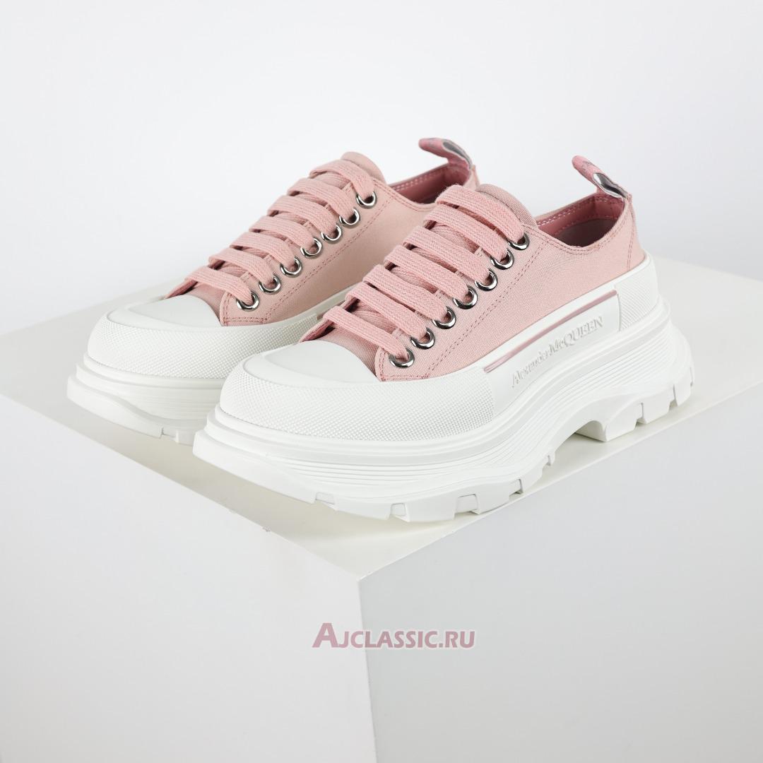 New Alexander McQueen Tread Slick Lace Up "Magnolia" 611705W4LR19243 Shoes