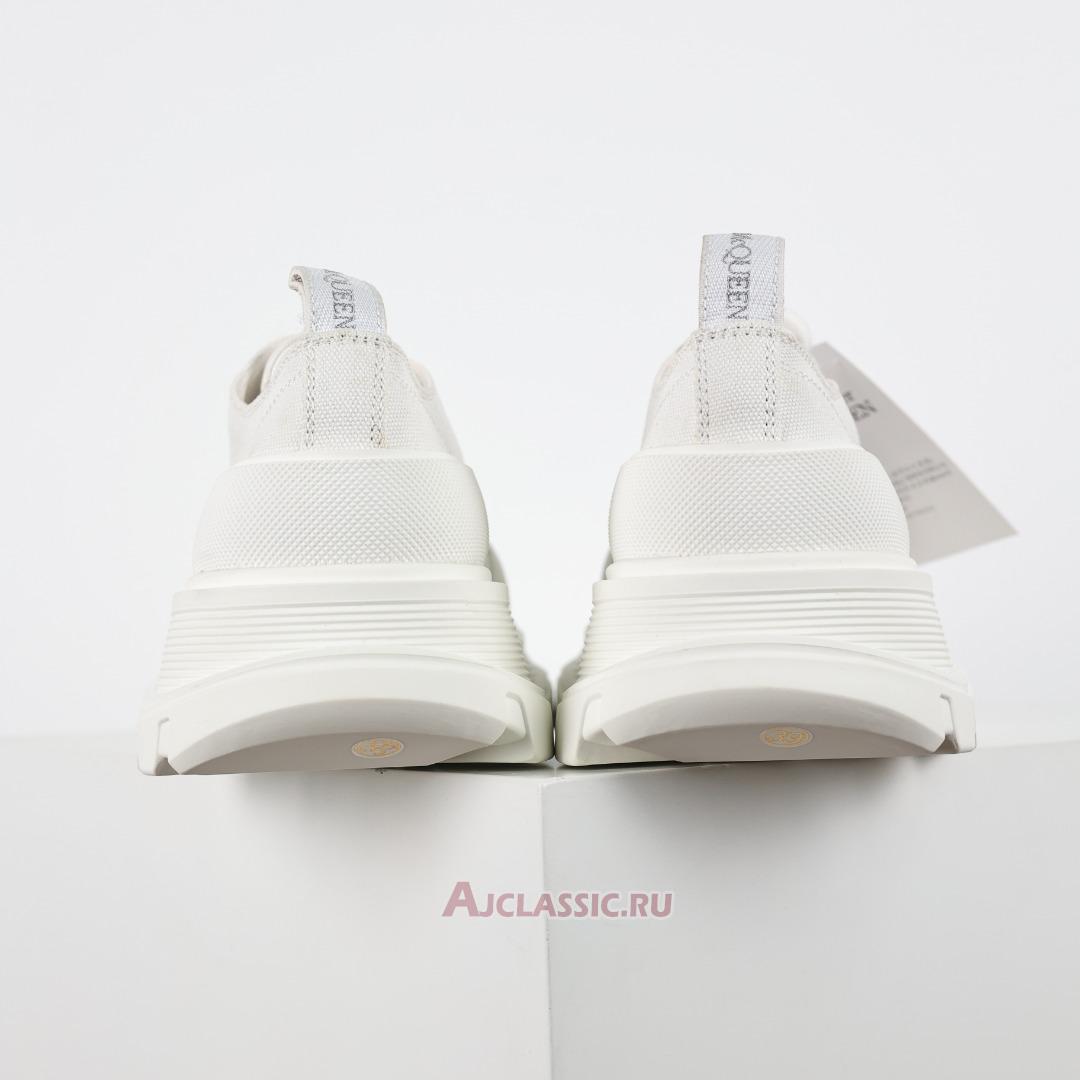 New Alexander McQueen Tread Slick Lace Up "Triple White" 705660W4MV29000 Shoes