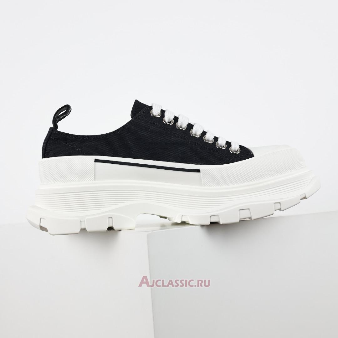 New Alexander McQueen Tread Slick Lace Up "Black White" 604257W4MV21070 Shoes