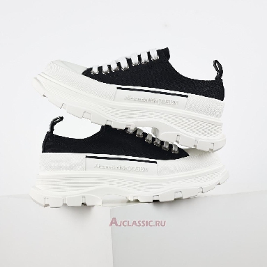 Buy Alexander McQueen Tread Slick Lace Up Black White Black 604257W4MV21070 Quality Reps Replicas Shoes