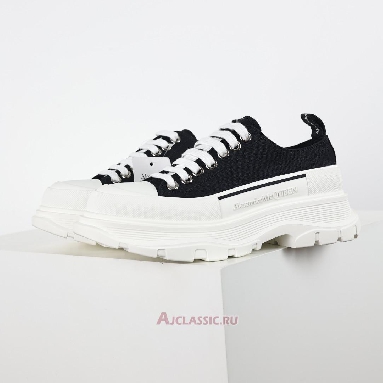 Buy Alexander McQueen Tread Slick Lace Up Black White Black 604257W4MV21070 Quality Reps Replicas Shoes