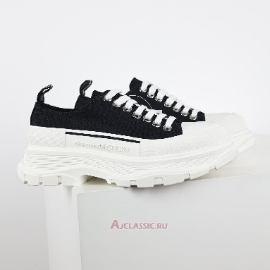 Buy Alexander McQueen Tread Slick Lace Up Black White Black 604257W4MV21070 Quality Reps Replicas Shoes