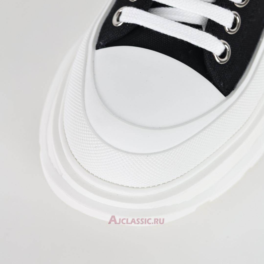 New Alexander McQueen Tread Slick Lace Up "Black White" 604257W4MV21070 Shoes