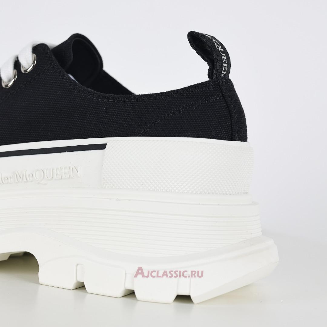 New Alexander McQueen Tread Slick Lace Up "Black White" 604257W4MV21070 Shoes