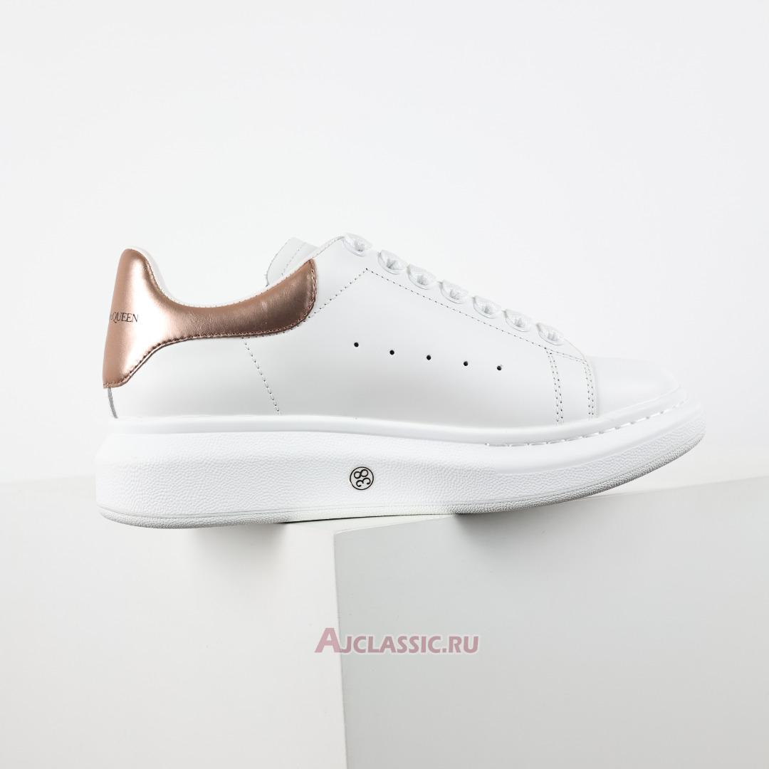 New Alexander McQueen Oversized Sneaker "White and Rose Gold" 553770WHFBU9053 Shoes