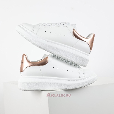 Buy Alexander McQueen Oversized Sneaker White and Rose Gold White 553770WHFBU9053 Quality Reps Replicas Shoes