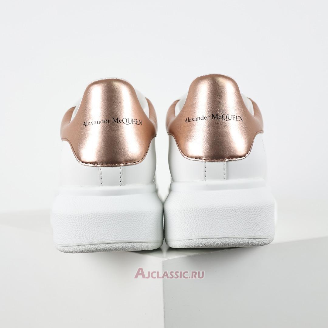 New Alexander McQueen Oversized Sneaker "White and Rose Gold" 553770WHFBU9053 Shoes