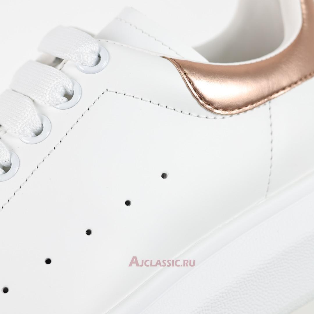 New Alexander McQueen Oversized Sneaker "White and Rose Gold" 553770WHFBU9053 Shoes