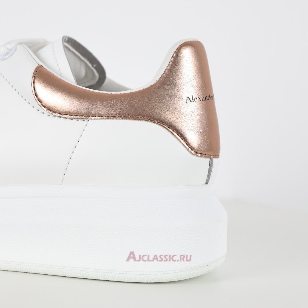 New Alexander McQueen Oversized Sneaker "White and Rose Gold" 553770WHFBU9053 Shoes
