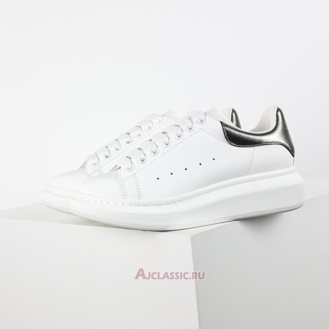 New Alexander McQueen Oversized Sneaker "Bleach White Silver" 553770WHFBU9042 Shoes