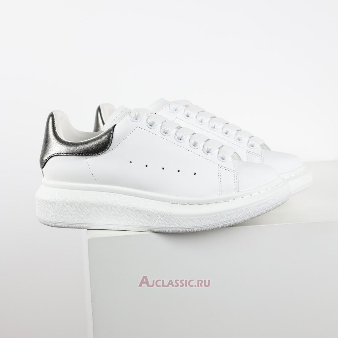 New Alexander McQueen Oversized Sneaker "Bleach White Silver" 553770WHFBU9042 Shoes