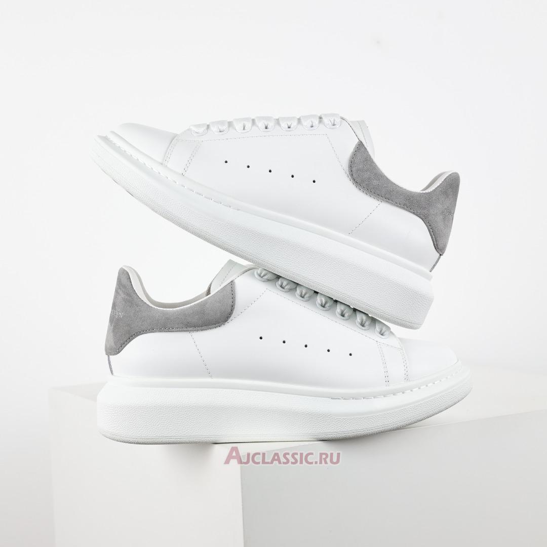 New Alexander McQueen Oversized Sneaker "White Grey Suede" 634609WHNBZ9724 Shoes