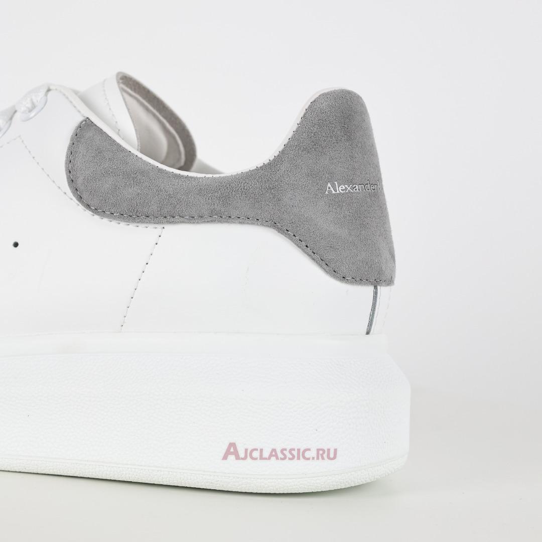 New Alexander McQueen Oversized Sneaker "White Grey Suede" 634609WHNBZ9724 Shoes